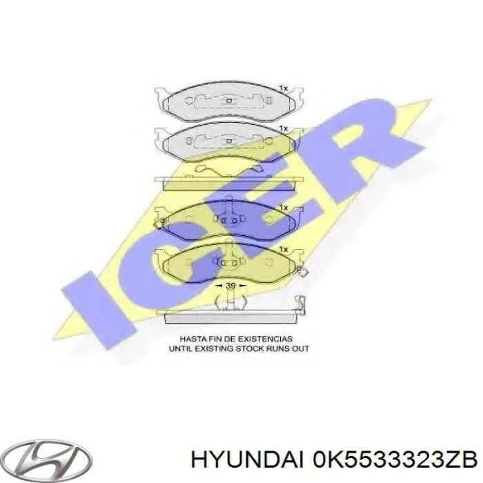 Pastillas de freno delanteras Jeep Grand Cherokee 1 Z