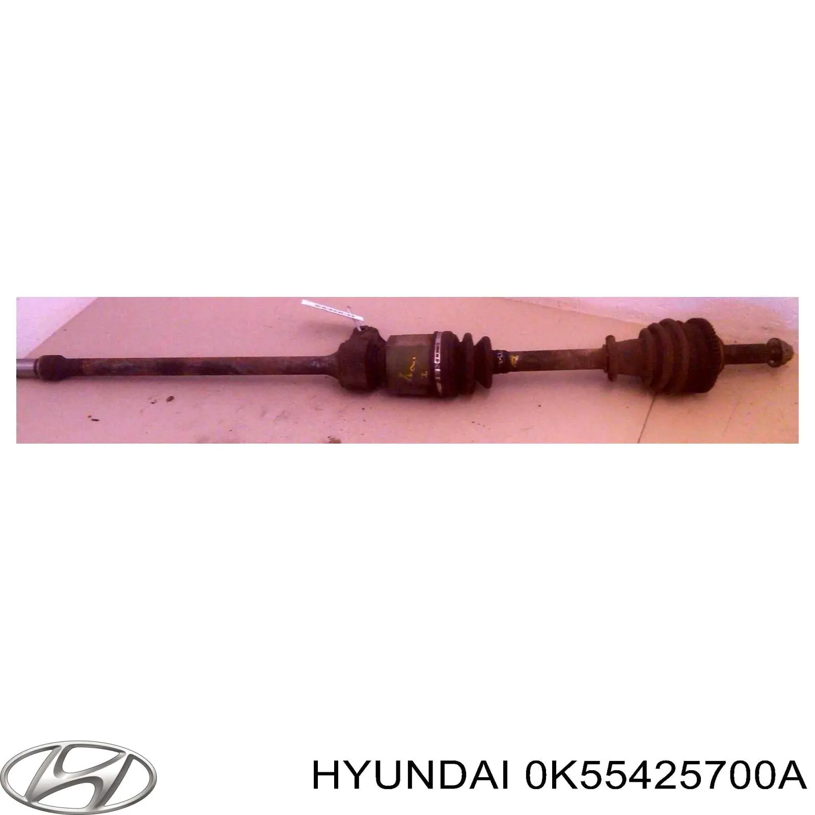 0K55425700A Hyundai/Kia semieje de transmisión intermedio