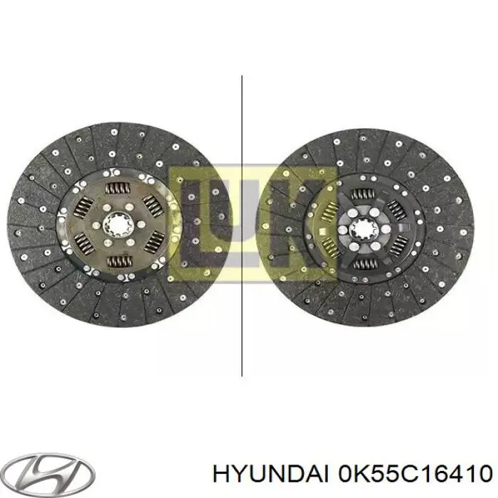 0K55C16410A Hyundai/Kia plato de presión del embrague