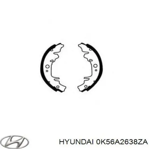 Zapatas de freno de tambor traseras Hyundai/Kia 0K56A2638ZA precio, desde 66,15 EUR