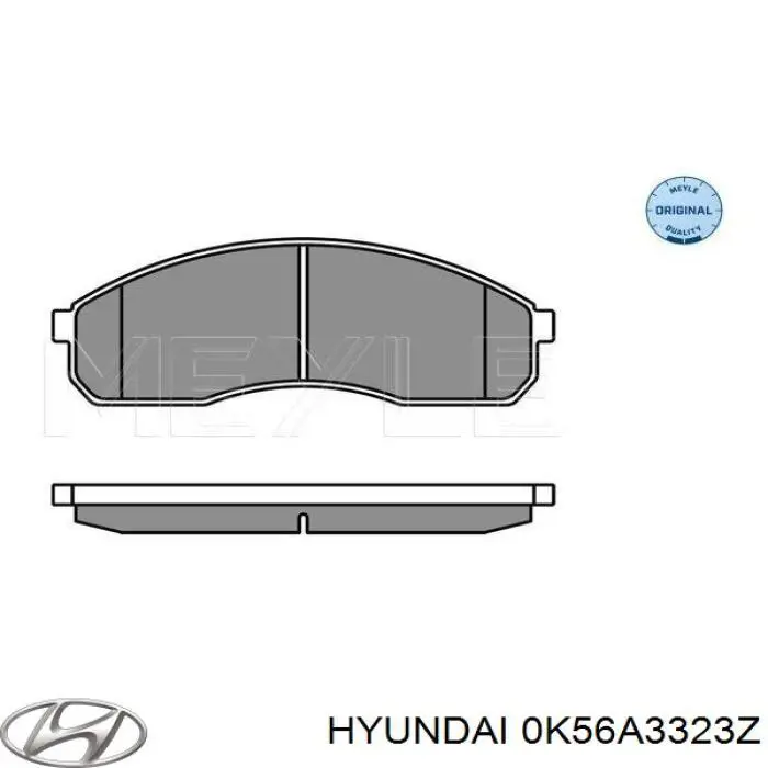 Comprar 0K56A3323Z Hyundai/Kia Pastillas delanteras de freno