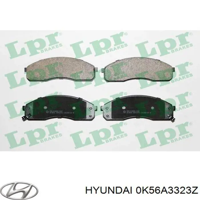 0K56A3323Z Hyundai/Kia Pastillas delanteras