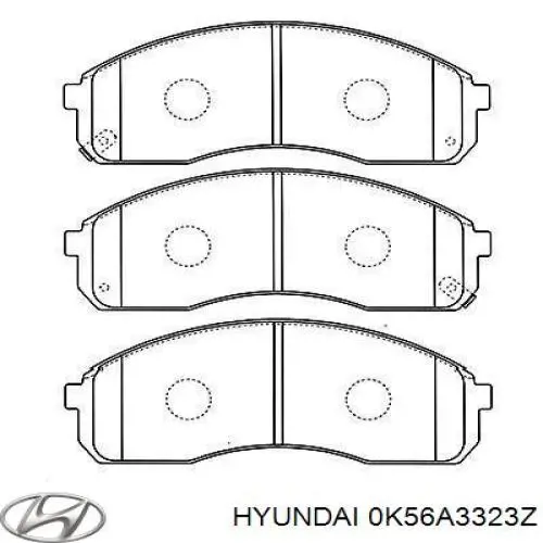 0K56A3323Z Hyundai/Kia Pastillas delanteras