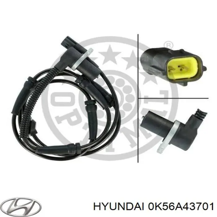Sensor ABS de rueda delantera Hyundai/Kia 0K56A43701 precio, desde 28,81 EUR