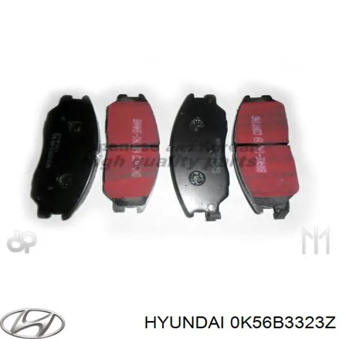 0K56B3323Z Hyundai/Kia pastillas de freno delanteras