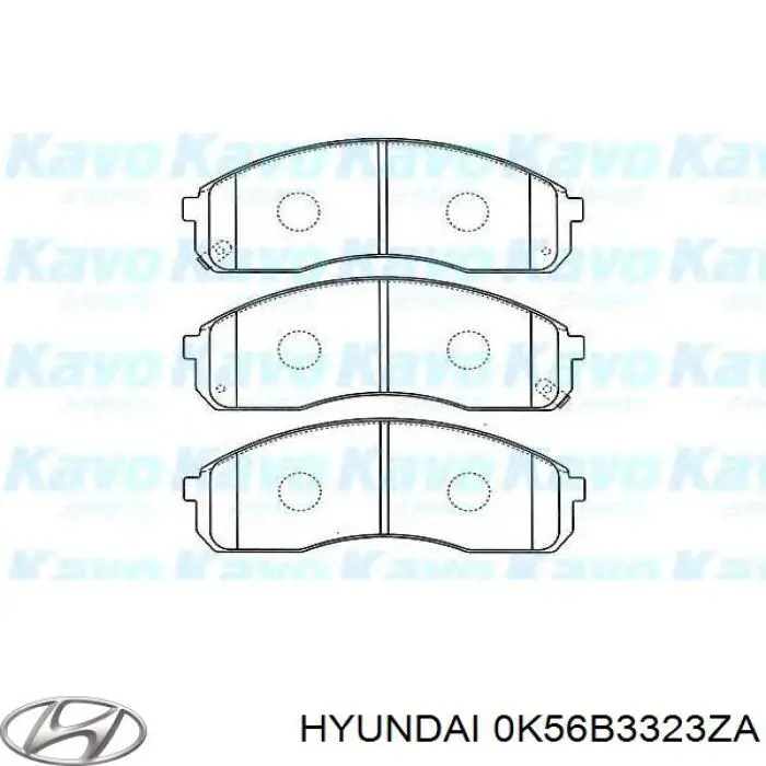 0K56B3323ZA Hyundai/Kia pastillas de freno delanteras