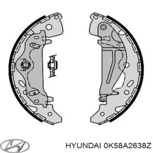Zapatas de freno de tambor traseras Hyundai/Kia 0K58A2638Z precio, desde 79,41 EUR