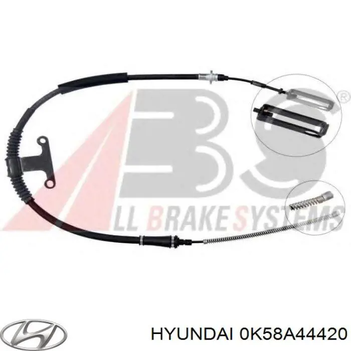 Cable de freno de mano trasero izquierdo Hyundai/Kia 0K58A44420 precio, desde 34,71 EUR