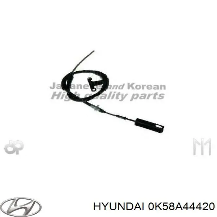 0K58A44420 Hyundai/Kia Cable de freno de mano trasero izquierdo