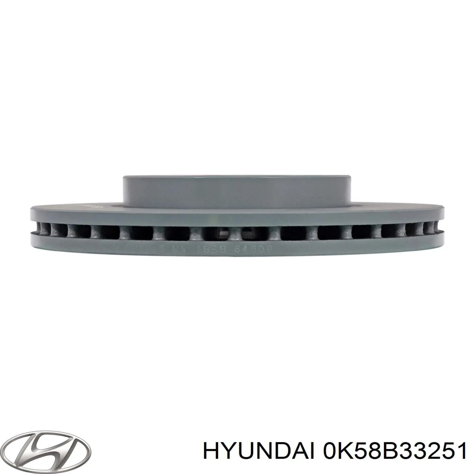 0K58B33251 Hyundai/Kia disco de freno delantero
