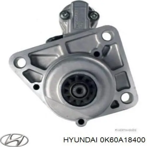 Motor de arranque 0K60A18400 Hyundai/Kia