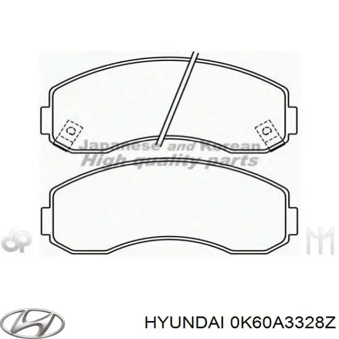 Comprar 0K60A3328Z Hyundai/Kia Pastillas delanteras de freno