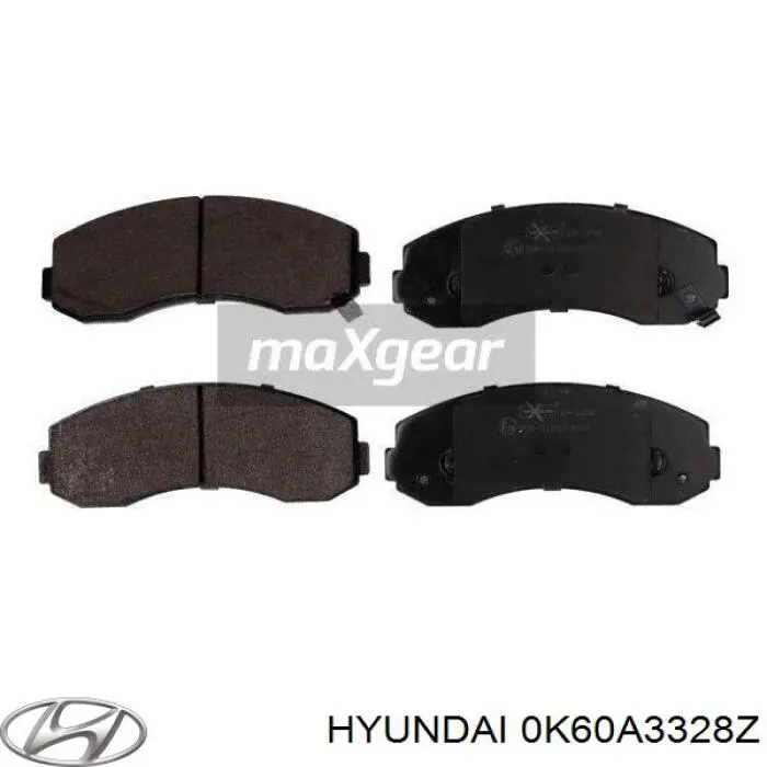 0K60A3328Z Hyundai/Kia Pastillas delanteras