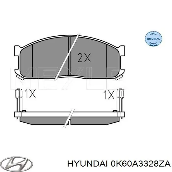 0K60A3328ZA Hyundai/Kia Pastillas delanteras