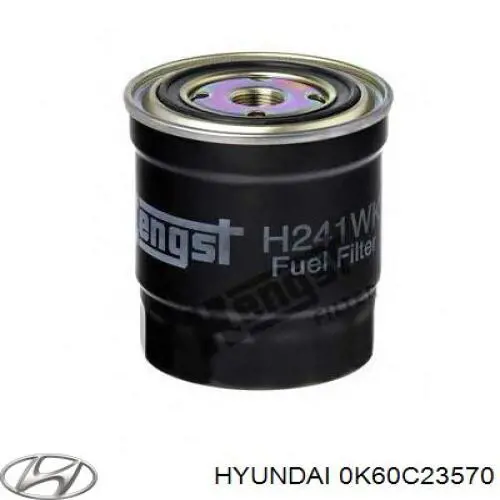 0K60C23570 Hyundai/Kia filtro combustible