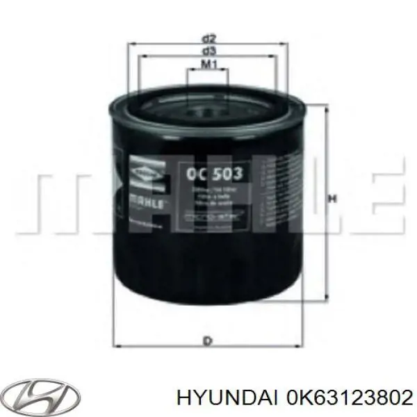 Comprar 0K63123802 Hyundai/Kia Filtros de aceite