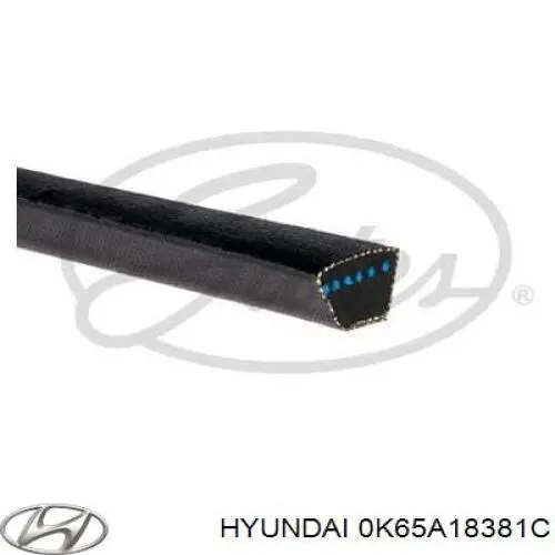 Correa de alternador 0K65A18381C Hyundai/Kia