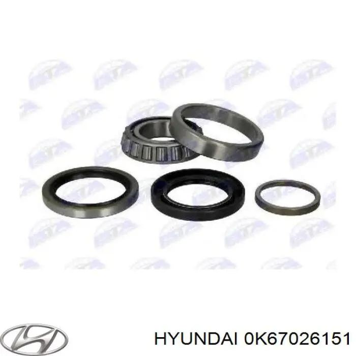 0K67026151 Hyundai/Kia Rodamiento de rueda trasera