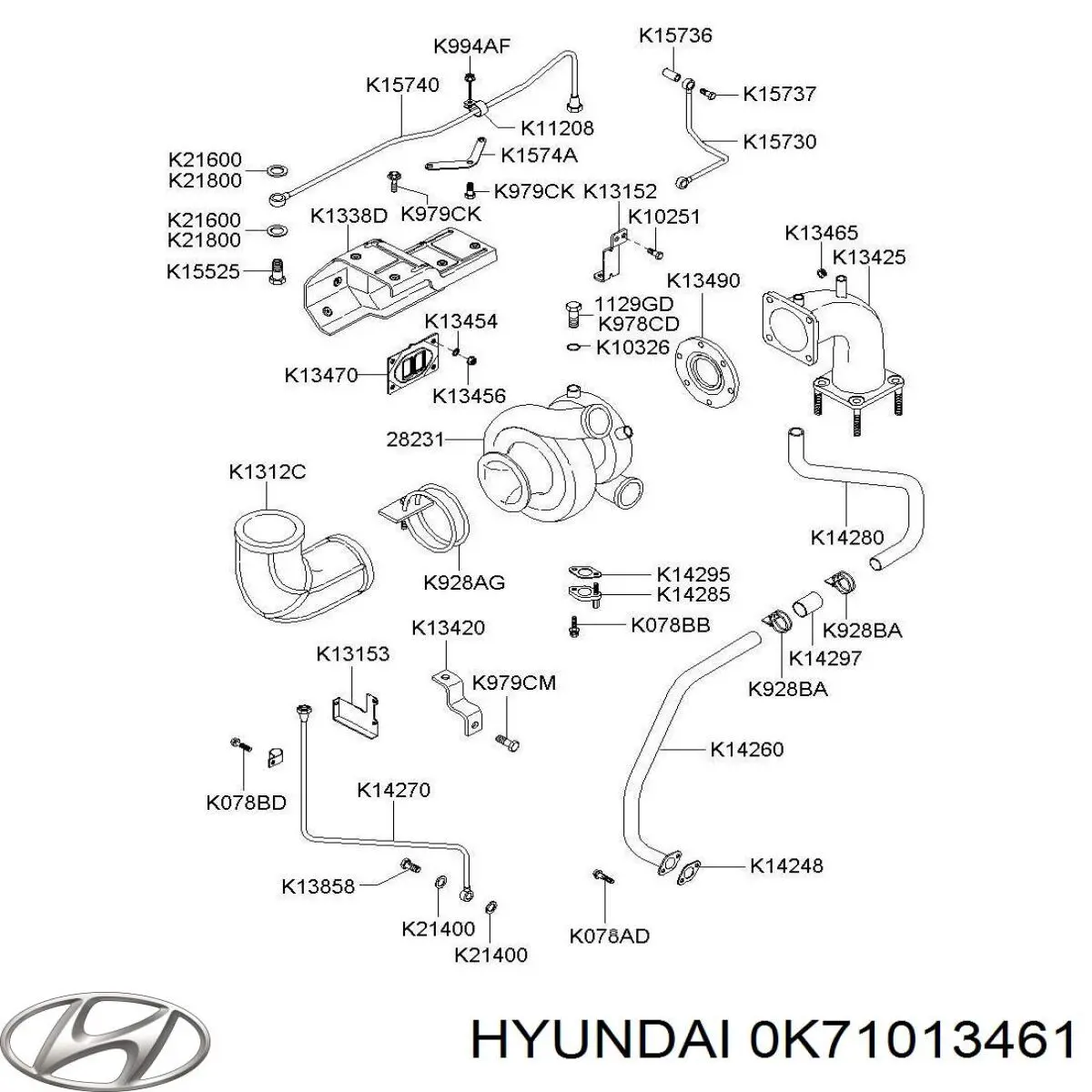 0K71013461 Hyundai/Kia