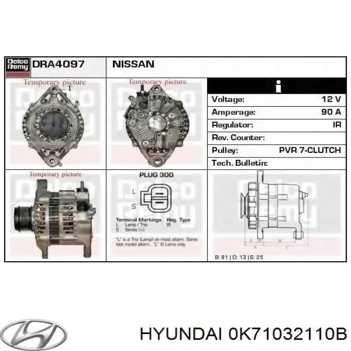 K71032110C Hyundai/Kia cremallera de dirección