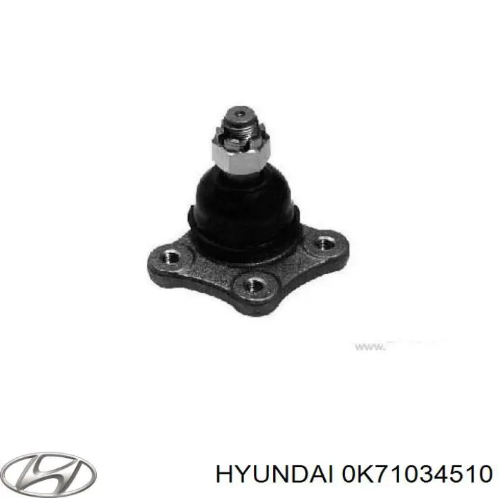 0K71034510 Hyundai/Kia rótula de suspensión inferior