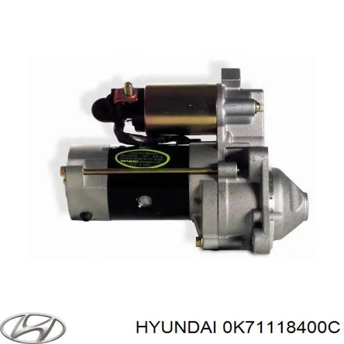 0K71118400C Hyundai/Kia motor de arranque