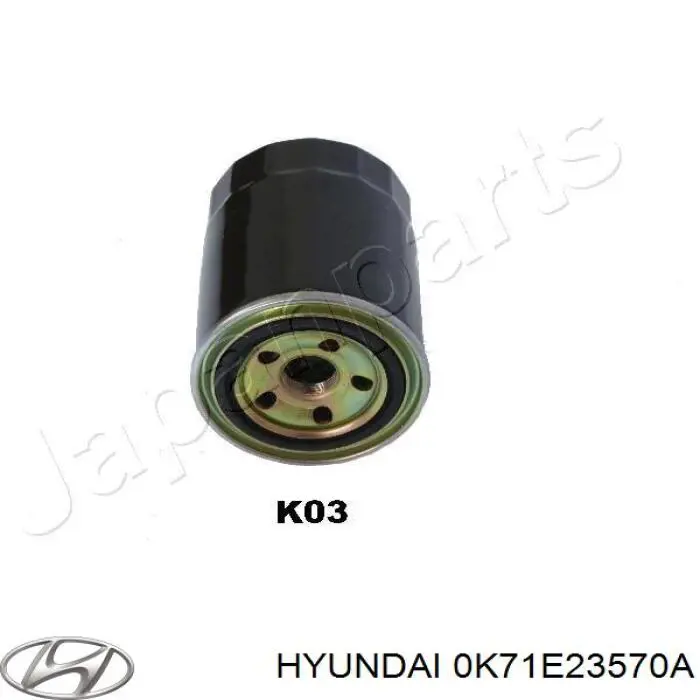 Filtro de combustible 0K71E23570A Hyundai/Kia