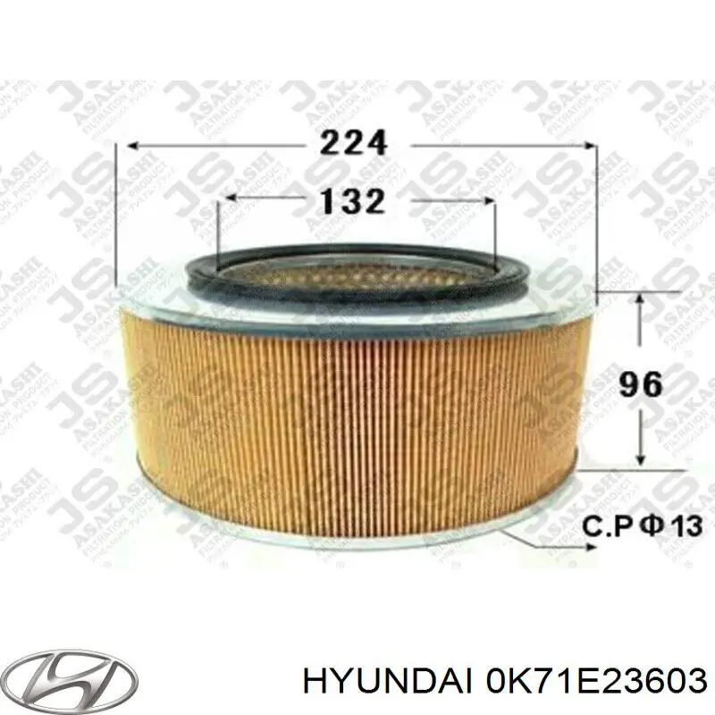 El filtro de aire Hyundai/Kia 0K71E23603 precio, desde 12,18 EUR