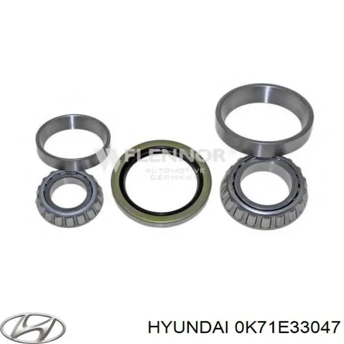 0K71E33047 Hyundai/Kia Cojinete interno del cubo de rueda delantera