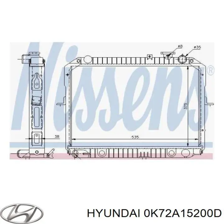 Água radiador Hyundai/Kia 0K72A15200D precio, desde 99,92 EUR