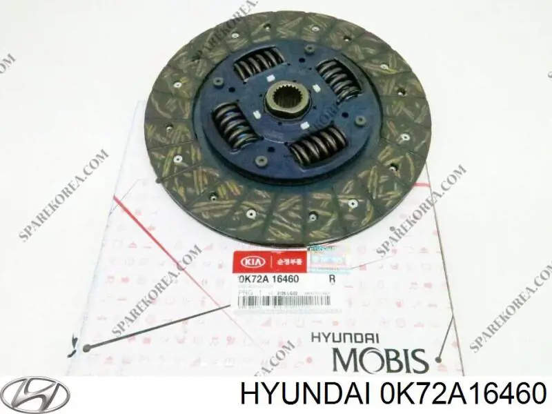 0K72A16460 Hyundai/Kia disco de embrague