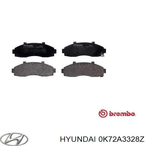 0K72A3328Z Hyundai/Kia Pastillas delanteras