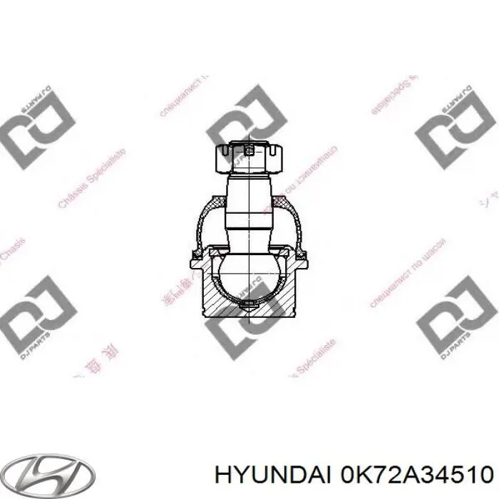 Rótula inferior de suspensión Hyundai/Kia 0K72A34510 precio, desde 19,63 EUR