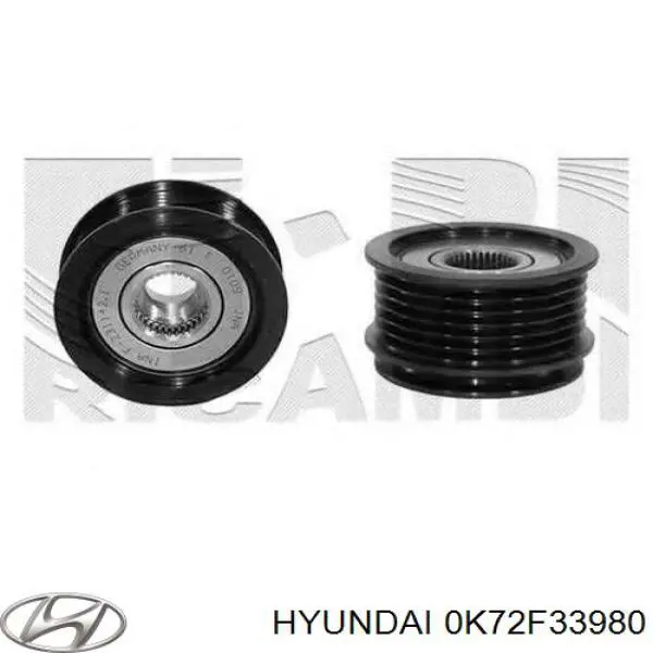 0K72F33980 Hyundai/Kia pinza de freno trasera izquierda