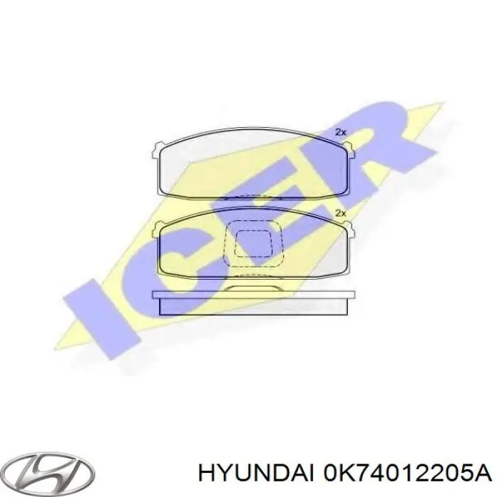 0K74012205A Hyundai/Kia Correa dentada