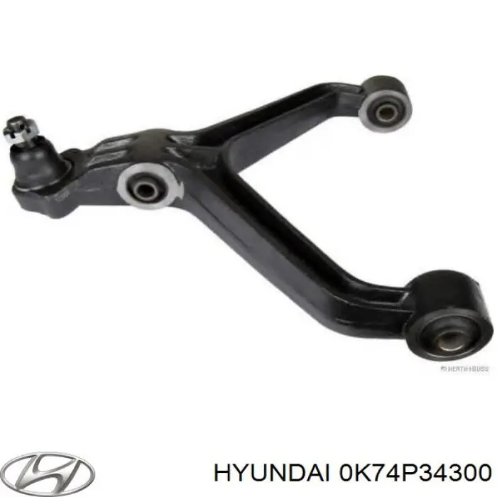 0K74P34300 Hyundai/Kia barra oscilante, suspensión de ruedas delantera, inferior izquierda/derecha
