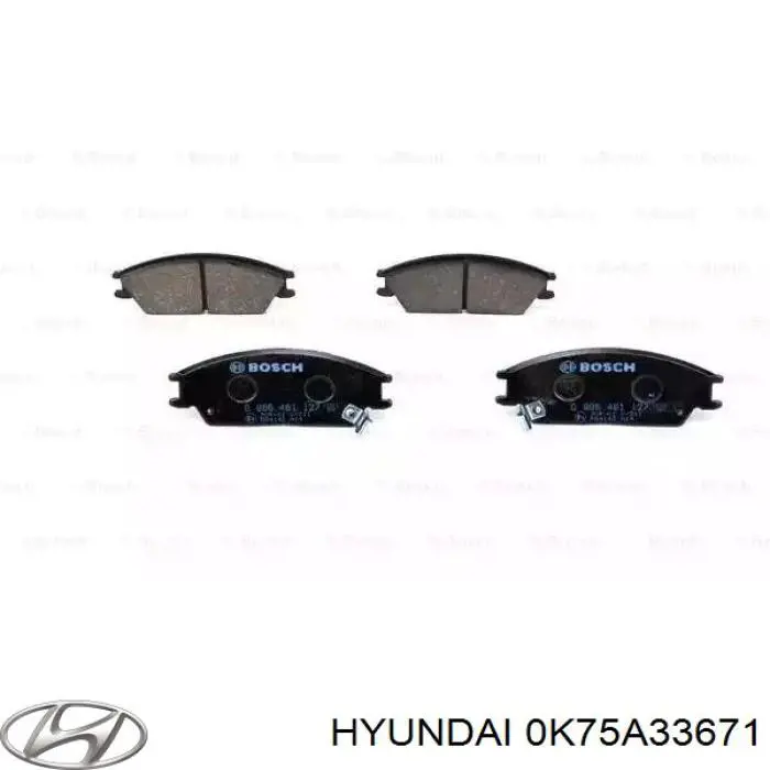 0K75A33671 Hyundai/Kia juego de reparación, pinza de freno delantero