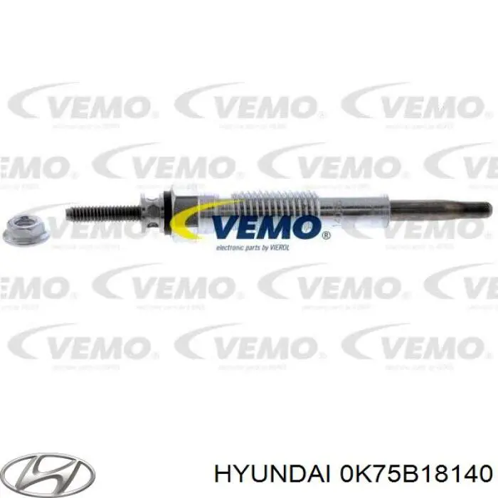 Bujía de precalentamiento Hyundai/Kia 0K75B18140