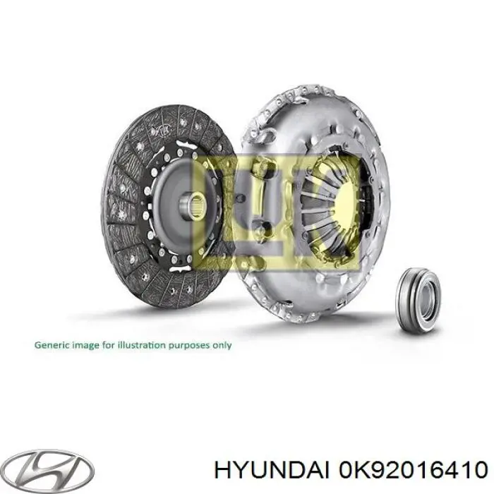 0K92016410 Hyundai/Kia plato de presión del embrague