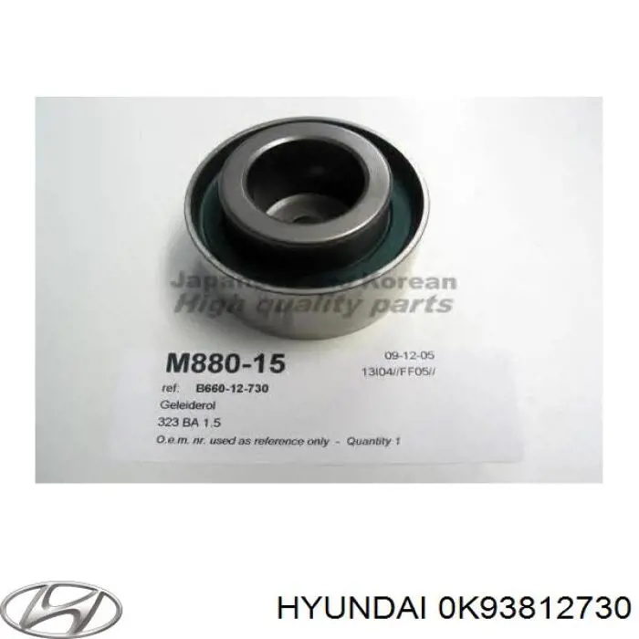 0K93812730 Hyundai/Kia rodillo intermedio de correa dentada