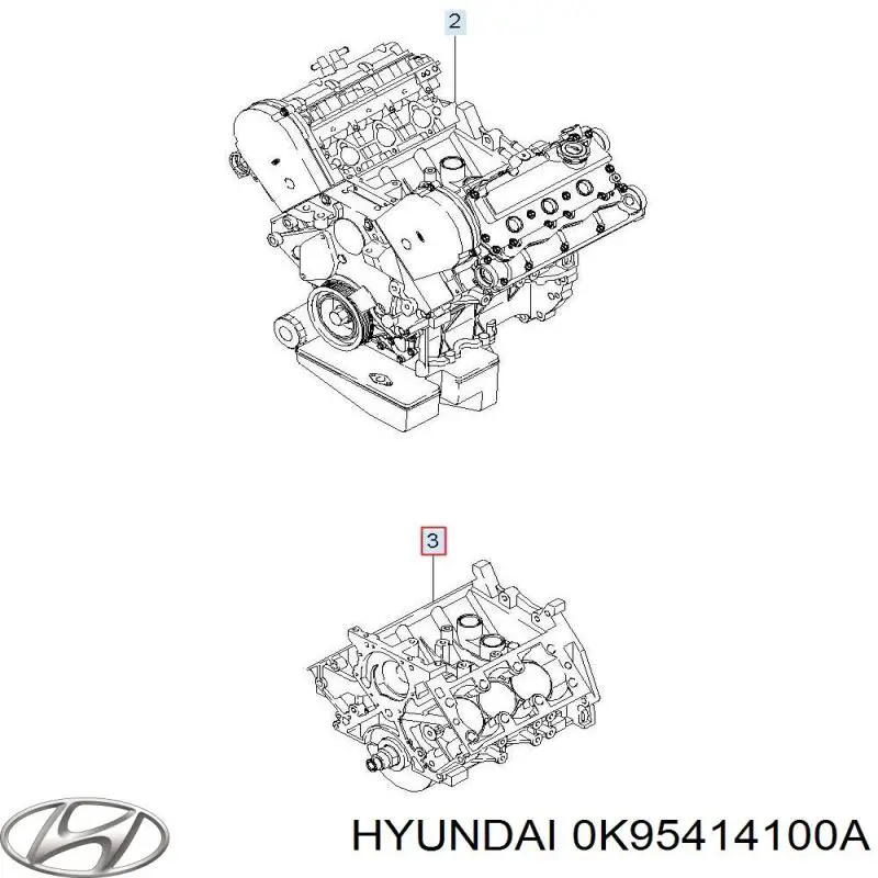 0K95414100A Hyundai/Kia bomba de aceite