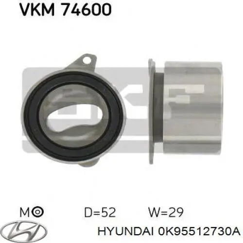 Polea correa distribución Hyundai/Kia 0K95512730A precio, desde 16,68 EUR