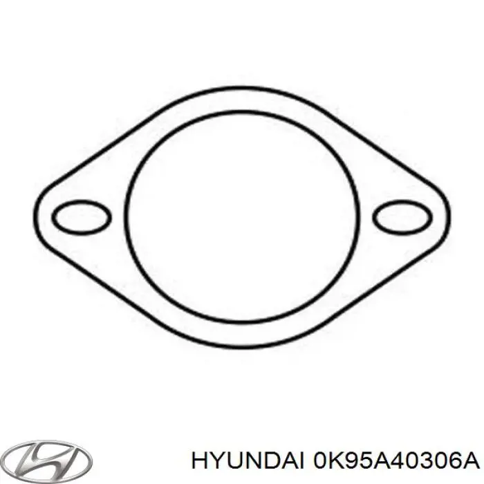 0K95A40306A Hyundai/Kia junta, tubo de escape silenciador