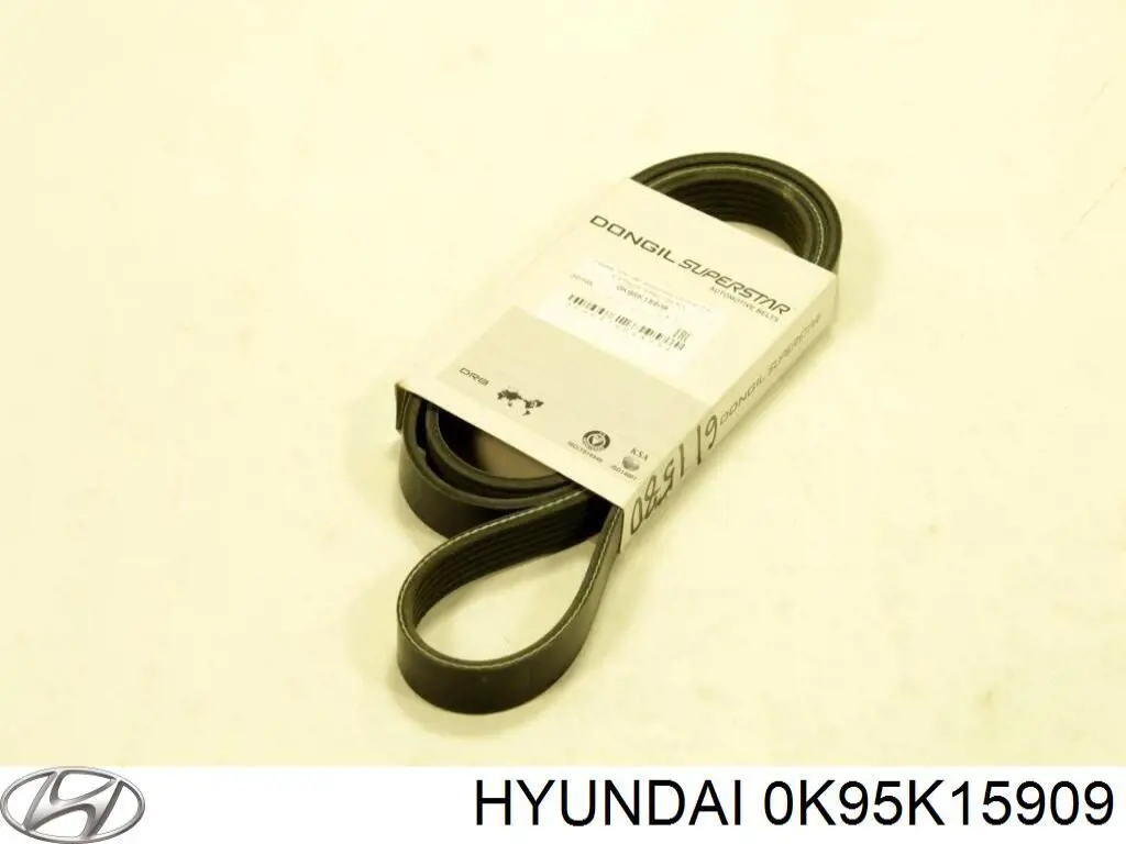 Correa de alternador 0K95K15909 Hyundai/Kia