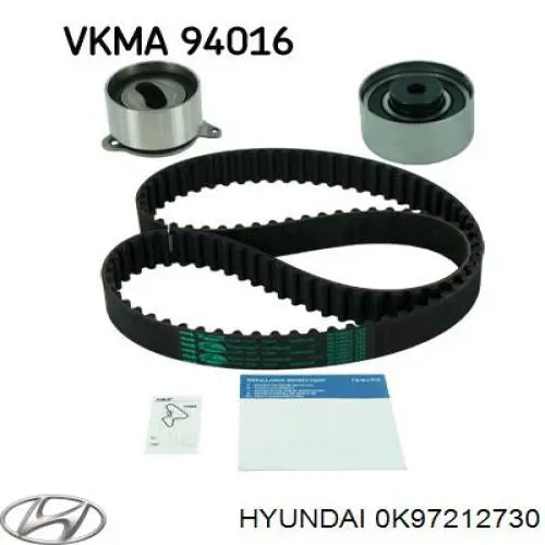 Rodillo intermedio de correa dentada Hyundai/Kia 0K97212730