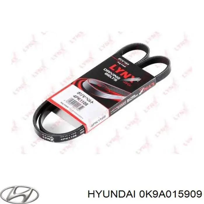 0K9A015909 Hyundai/Kia correa trapezoidal