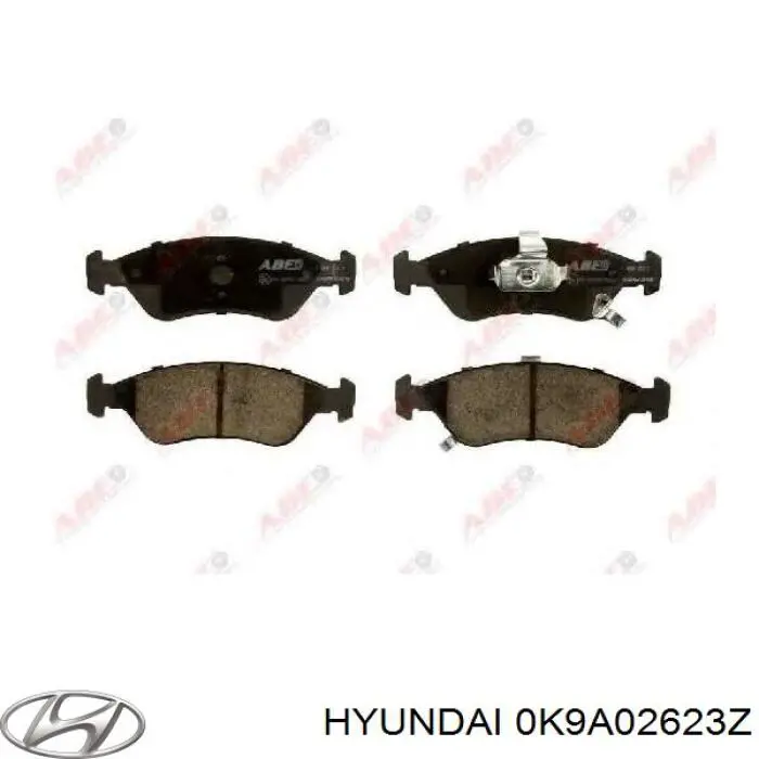 0K9A0-26-23Z Hyundai/Kia pastillas de freno delanteras