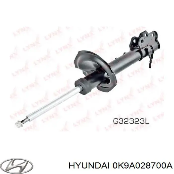 0K9A028700A Hyundai/Kia amortiguador trasero derecho