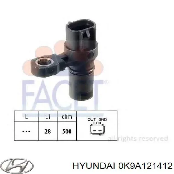 Comprar 0K9A121412 Hyundai/Kia 