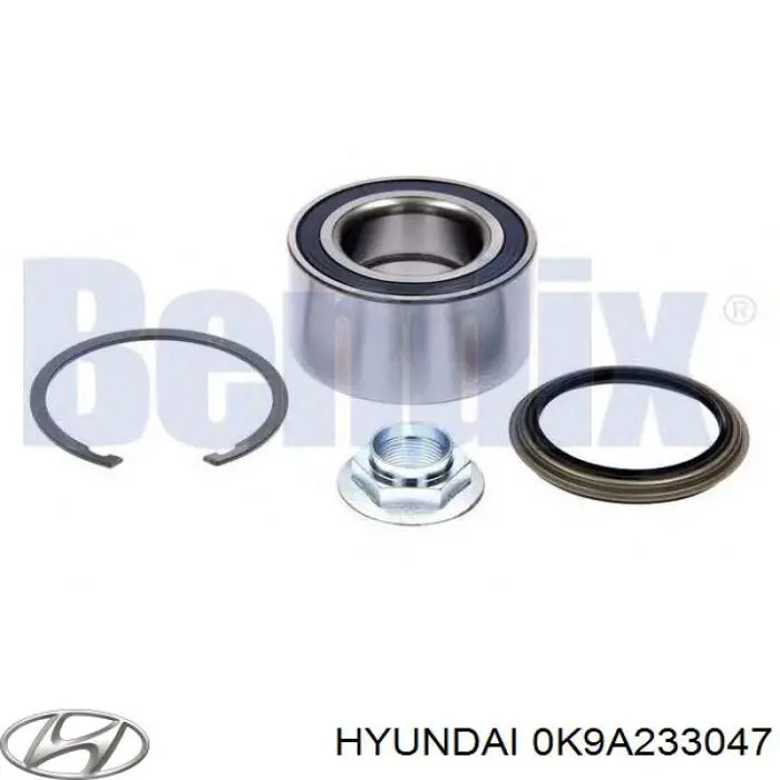 Cojinete de rueda delantero Hyundai/Kia 0K9A233047 precio, desde 30,81 EUR